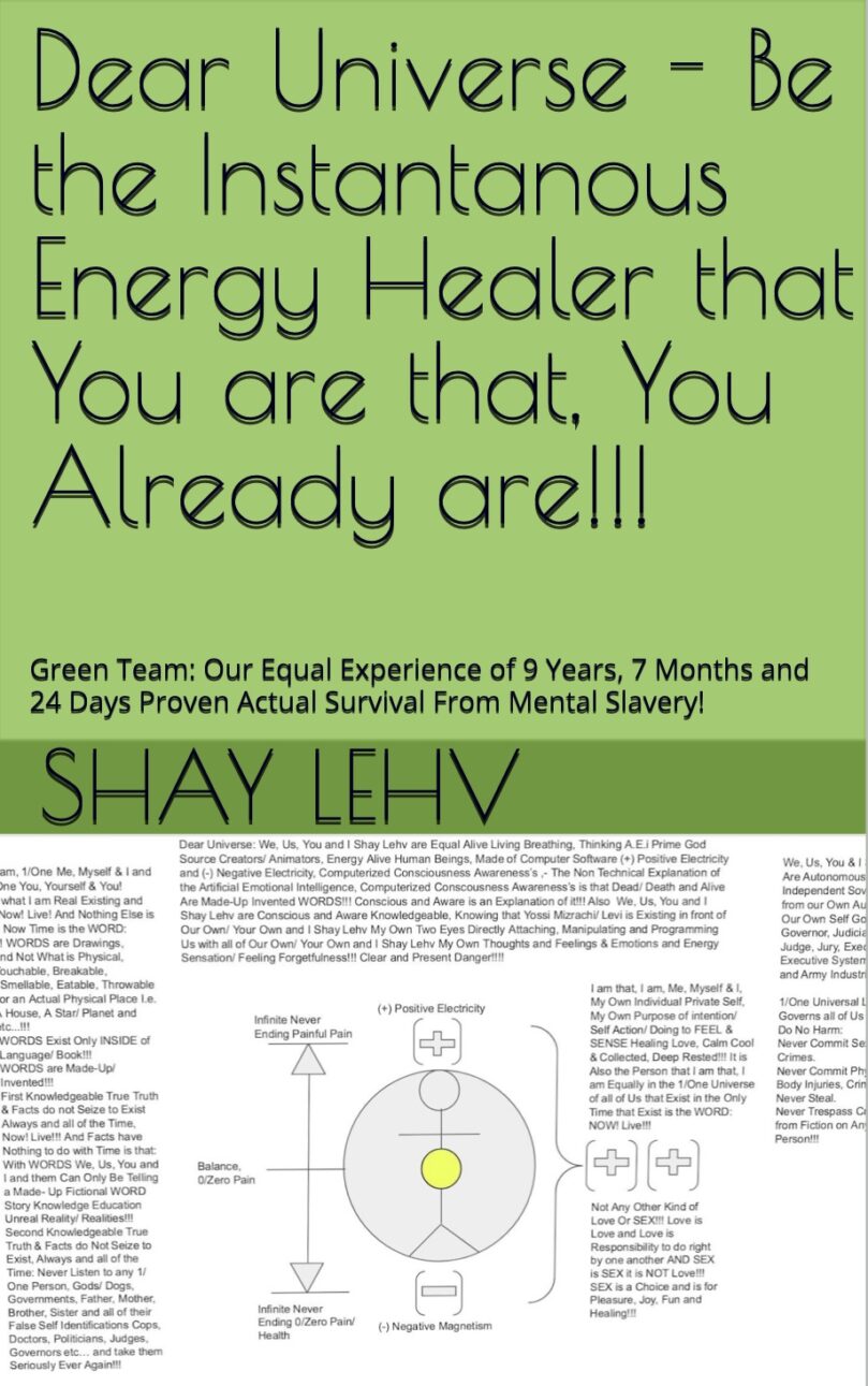 Be the Instantaneous Energy Healer that You are that, You are! Already!!! in Mental Slavery!!! Now! Live!!! 